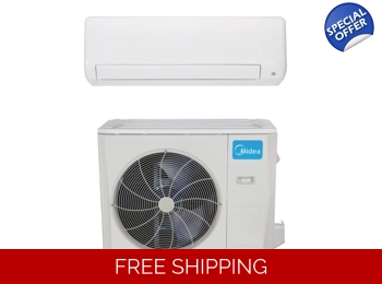 Midea 36K-Btu 20 SEER2 Mini Split H-Heat Pump (-22°F) 8.5 EER/8 HSPF (R410a)